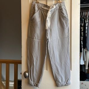 Aritzia Wilfred linen crop pants